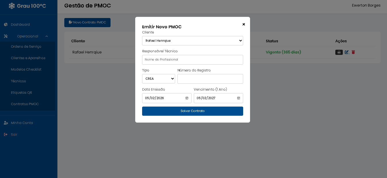 Gestão de Contratos PMOC